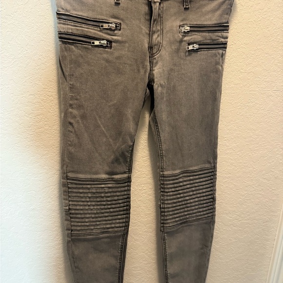 Zara Gray Denim Jeans size 4 - Picture 2 of 10
